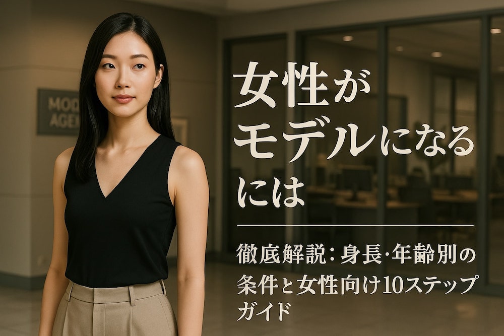 「女性がモデルになるには」徹底解説：身長・年齢別の条件と女性向け10ステップガイド