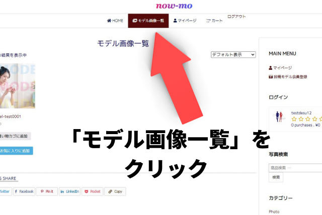 ナウモ モデル 使い方