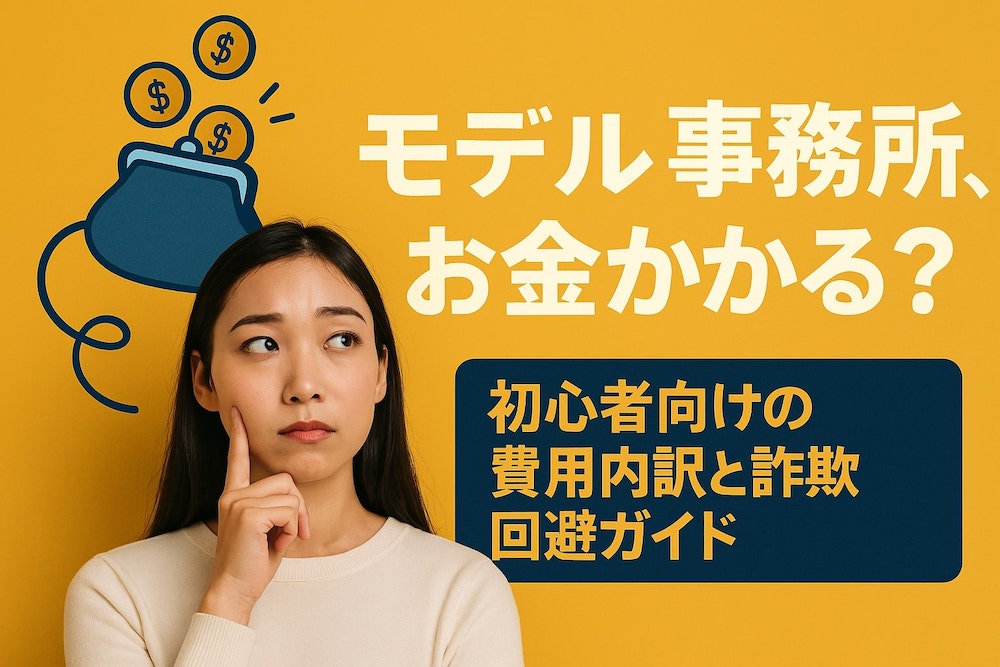 モデル事務所、お金かかる？初心者向けの費用内訳と詐欺回避ガイド