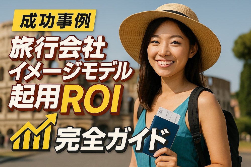 【成功事例】旅行会社イメージモデル起用ROI完全ガイド