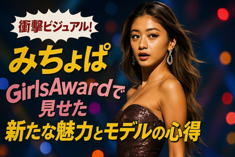 【衝撃ビジュアル！】みちょぱ、GirlsAwardで見せた新たな魅力とモデルの心得