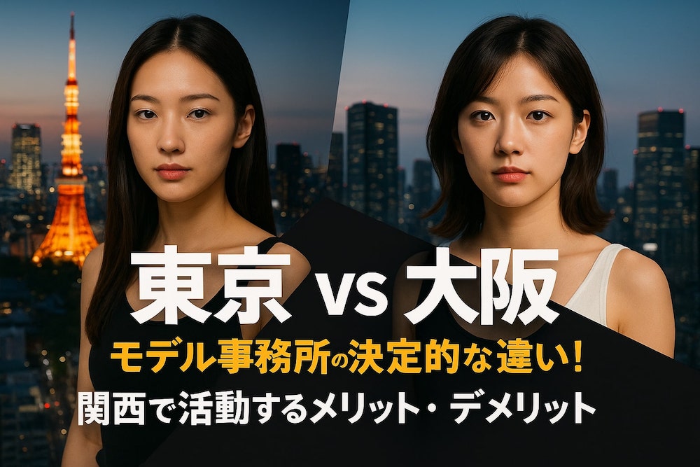 東京 vs 大阪モデル事務所の決定的な違い！関西で活動するメリット・デメリット
