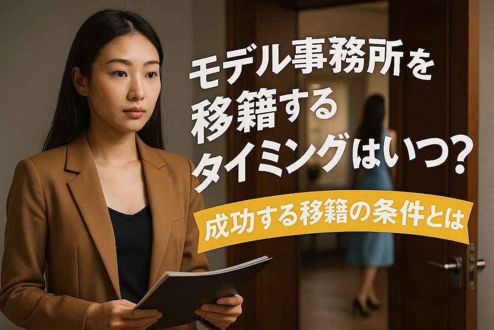 モデル事務所を移籍するタイミングはいつ？成功する移籍の条件とは